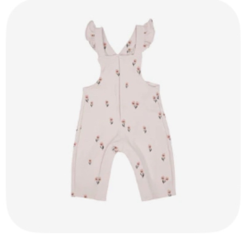 Angel Dear Front Snap Ruffle Overalls